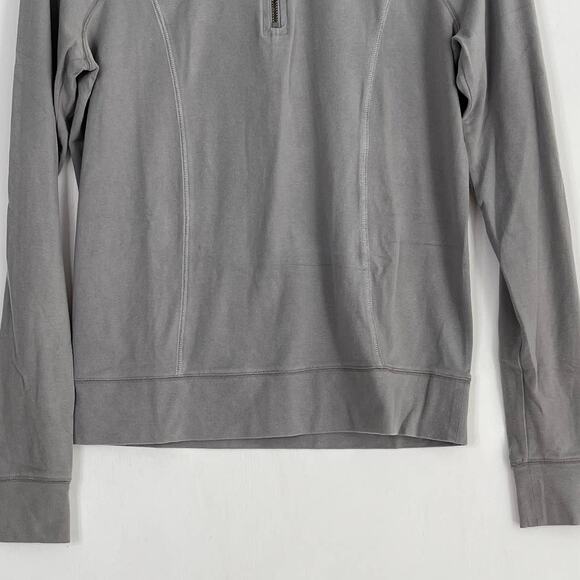 Victoria's Secret Pink Yoga Gray Quarter Zip Pullover Athletic Jacket Size Small - Picture 5 of 9